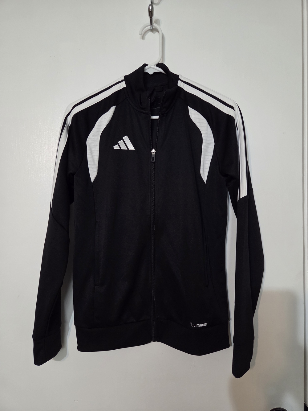adidas Men’s Black & White Athletic Track Jacket